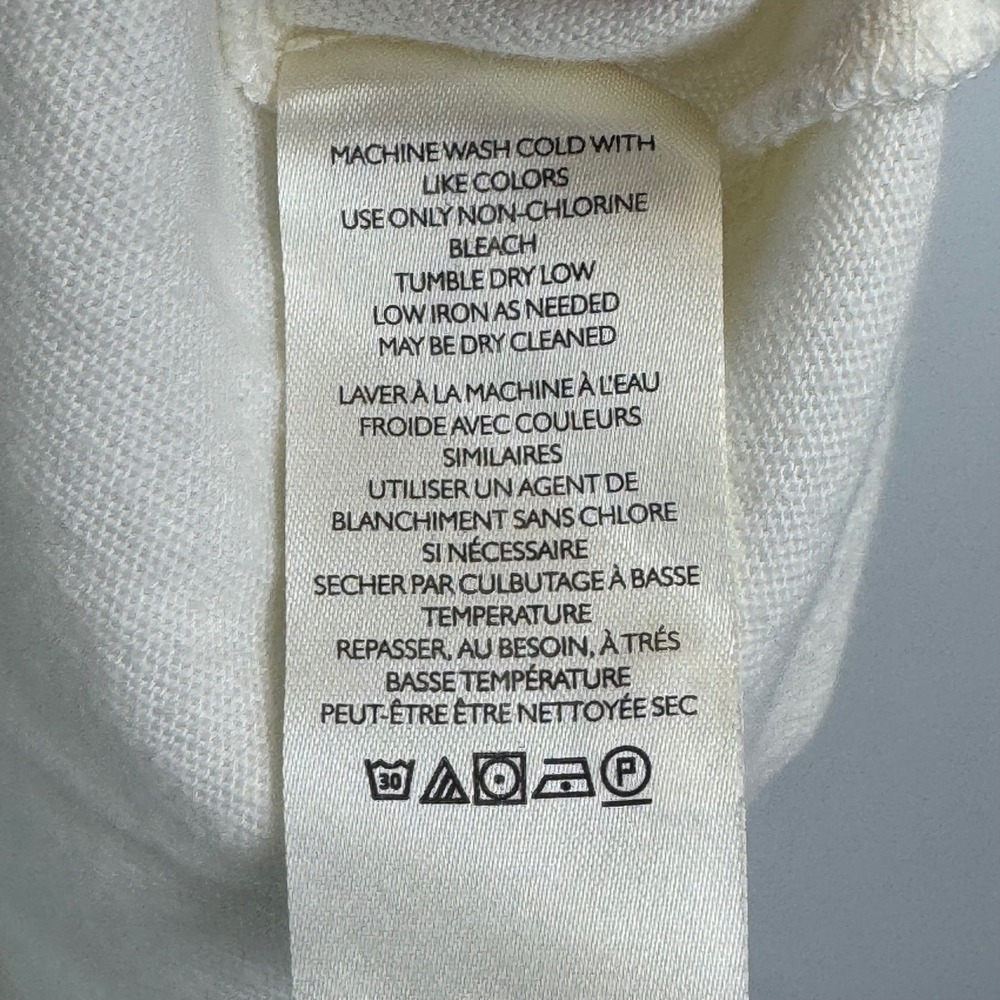 Anthropologie Cream Short Sleeve Tee with Red Cat Embroideries - Picture 8 of 14